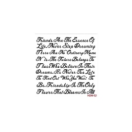 Home Decor Midi Stencil 22*22 cm hdm-52