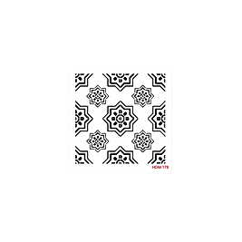 HOME DECOR MİDİ STENCİL 22*22 CM HDM-178