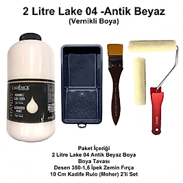 2 Litre Lake 04 Antik Beyaz + Moher Set