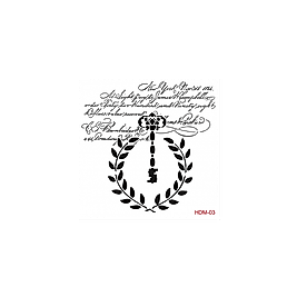 Home Decor Midi Stencil 22*22 cm hdm-03