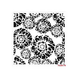 Home Decor Midi Stencil 22*22 cm hdm-74