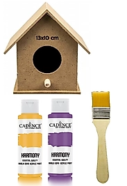 Ahşap Kuş Evi Boyama Seti