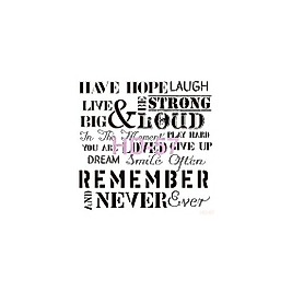 Home Decor (Duvar) Stencıl 45*45 cm HD-57