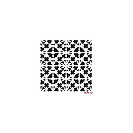 HOME DECOR MİDİ STENCİL 22*22 CM HDM-127