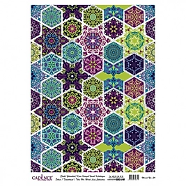 DESENLİ GÜMÜŞ VARAK PİRİNÇ DEKOPAJ 30*42 CM MODEL 024