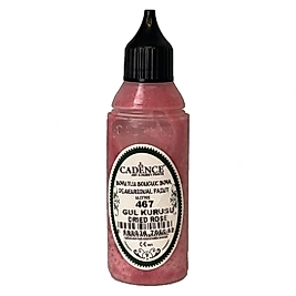 Boyutlu Boncuk Boya Simli Gül Kurusu 50 ml B-467