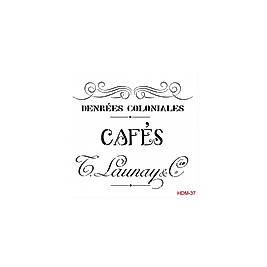Home Decor Midi Stencil 22*22 cm hdm-37