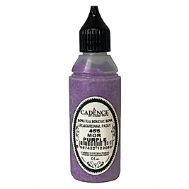 Boyutlu Boncuk Boya Simli Mor 50 ml B-455