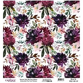 Model WFC024 Sulu Boya Çiçek Pirinç Kağıt Koleksiyonu 30x32