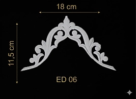 ED-06 Dekoratif Esnek Aplik (2'li)