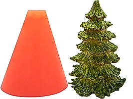 Çam Ağacı Silikon Mum Kalıbı M-178