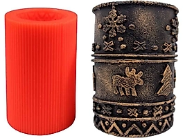 Yılbaşı Konseptli Silikon Mum Kalıbı M-110