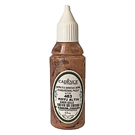 Boyutlu Boncuk Boya Simli Koyu Altın 50 ml B-463