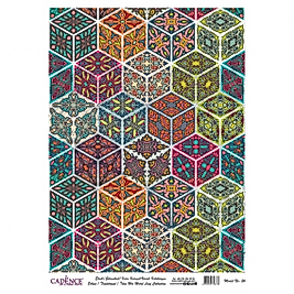 DESENLİ GÜMÜŞ VARAK PİRİNÇ DEKOPAJ 30*42 CM MODEL 026
