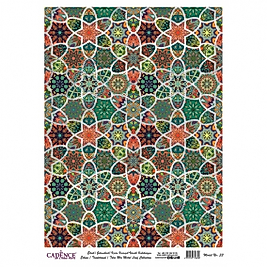 DESENLİ GÜMÜŞ VARAK PİRİNÇ DEKOPAJ 30*42 CM MODEL 033