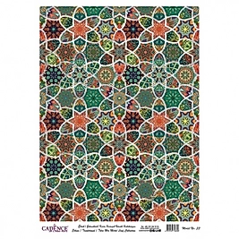 DESENLİ GÜMÜŞ VARAK PİRİNÇ DEKOPAJ 30*42 CM MODEL 033