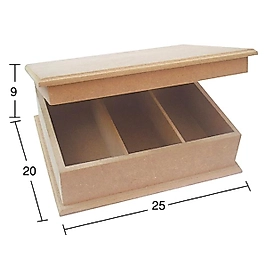 KU 220 3 BÖLMELİ DÜZ ÇAY KUTU