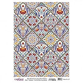 DESENLİ GÜMÜŞ VARAK PİRİNÇ DEKOPAJ 30*42 CM MODEL 039