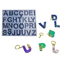 Alfabe Harf Epoksi Reçine Kalıbı EPK-384