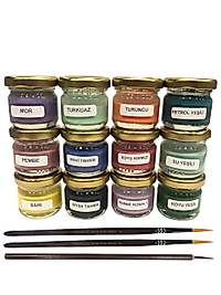 DESEN ÇİNİ BOYASI 12'Lİ SET