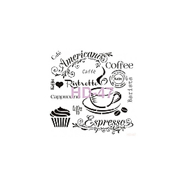 Home Decor (Duvar) Stencıl 45*45 cm HD-47