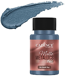 CADENCE MAT METALİK BOYA 50ML KOYU TURKUAZ -MMB021
