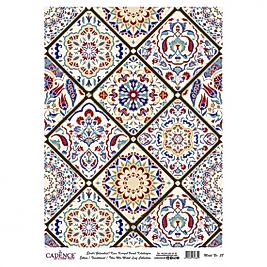 DESENLİ GÜMÜŞ VARAK PİRİNÇ DEKOPAJ 30*42 CM MODEL 038
