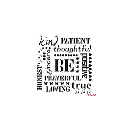 Home Decor Midi Stencil 22*22 cm hdm-56