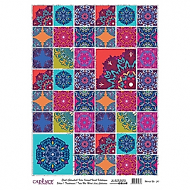 DESENLİ GÜMÜŞ VARAK PİRİNÇ DEKOPAJ 30*42 CM MODEL 030