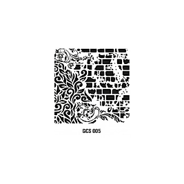 GRUNGE STENCIL 45*45 CM GCS 005