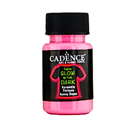 Karanlıkta Parlayan Kumaş Boyası Pembe 50ML