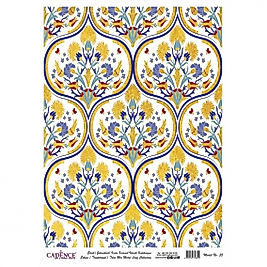 DESENLİ ALTIN VARAK PİRİNÇ DEKOPAJ 30*42 CM MODEL 035