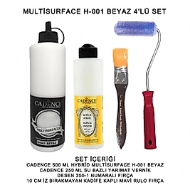 500ML H:01 BEYAZ HYBRİD + 250ML YARIMAT VERNİK 4'LÜ SET