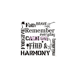 Home Decor (Duvar) Stencıl 45*45 cm HD-53