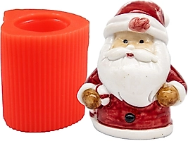 Mini Noel Baba Silikon Mum Kalıbı M-120