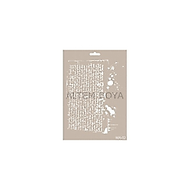 Mix Media Stencıl A4 MA-02