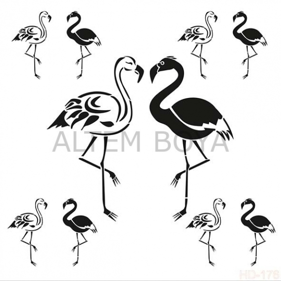 Home Decor (Duvar) Stencıl 45*45 cm HD-176