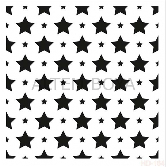 Home Decor (Duvar) Stencıl 45*45 cm HD-164