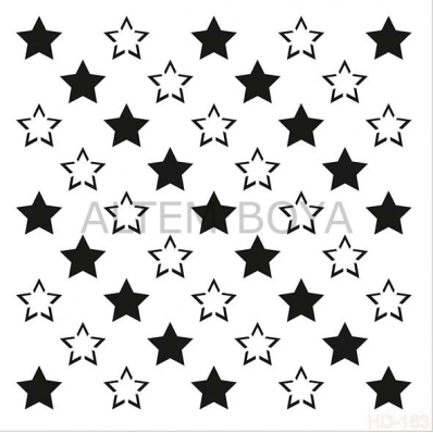 Home Decor (Duvar) Stencıl 45*45 cm HD-163