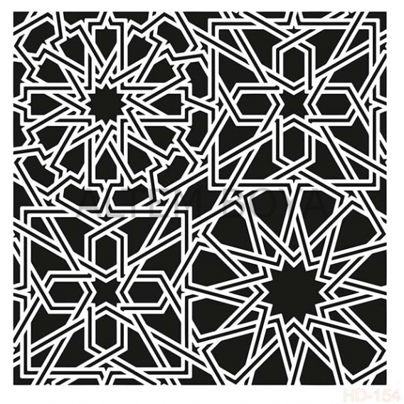 Home Decor (Duvar) Stencıl 45*45 cm HD-154