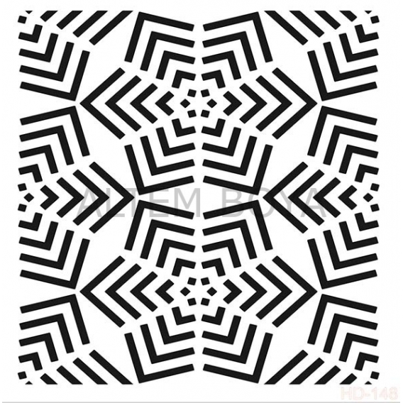Home Decor (Duvar) Stencıl 45*45 cm HD-148