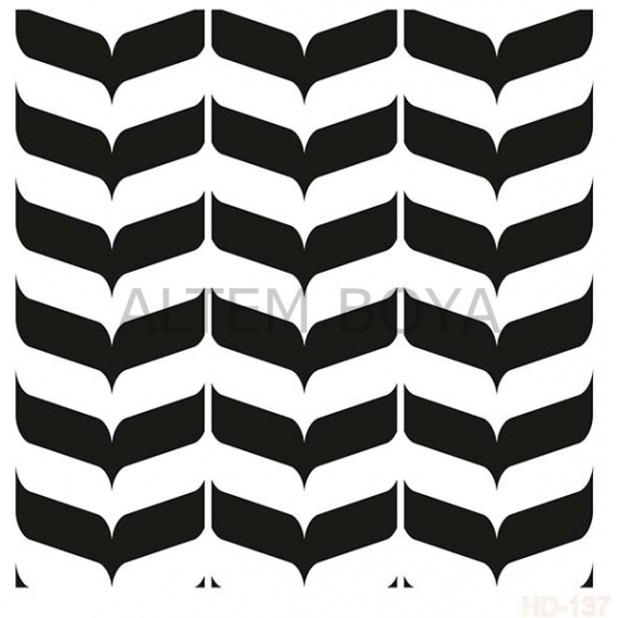 Home Decor (Duvar) Stencıl 45*45 cm HD-137