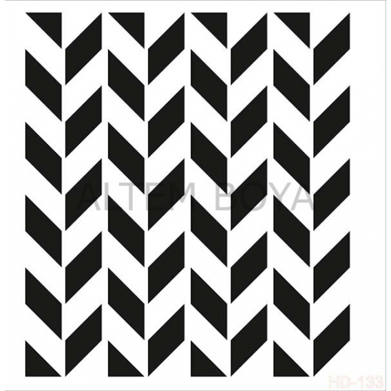 Home Decor (Duvar) Stencıl 45*45 cm HD-133