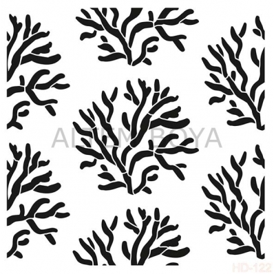 Home Decor (Duvar) Stencıl 45*45 cm HD-122