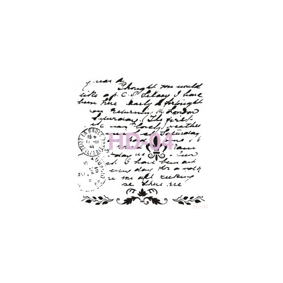 Home Decor (Duvar) Stencıl 45*45 cm HD-04