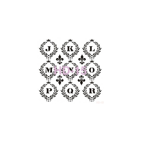 Home Decor (Duvar) Stencıl 45*45 cm HD-15