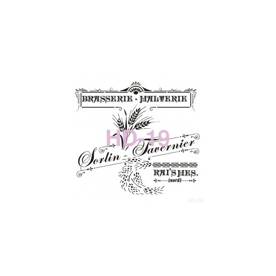 Home Decor (Duvar) Stencıl 45*45 cm HD-19