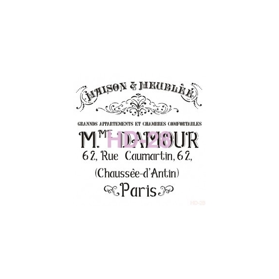 Home Decor (Duvar) Stencıl 45*45 cm HD-28