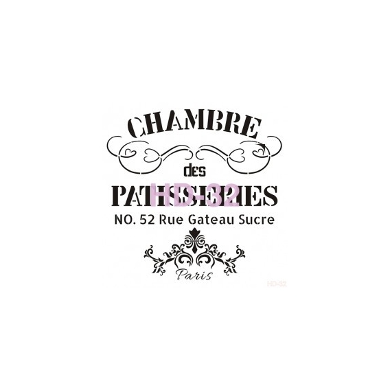 Home Decor (Duvar) Stencıl 45*45 cm HD-32