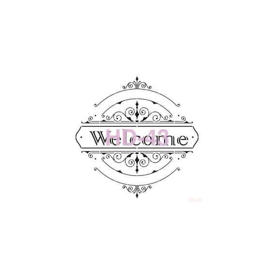 Home Decor (Duvar) Stencıl 45*45 cm HD-43